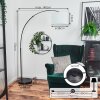 Soungou Stehleuchte 38 cm Chrom, Schwarz, 1-flammig