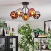 Ripoll Deckenleuchte Glas 15 cm Chrom, Gold, Kupferfarben, Rauchfarben, 5-flammig