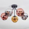 Ripoll Deckenleuchte Glas 15 cm Chrom, Gold, Kupferfarben, Rauchfarben, 5-flammig