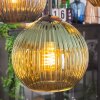 Koyoto Hängeleuchte Glas 20 cm Blau, Gold, Grün, Kupferfarben, 4-flammig