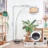 Ramila Stehleuchte 35 cm Chrom, Schwarz, 1-flammig