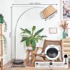Ramila Stehleuchte 45 cm Chrom, Schwarz, 1-flammig