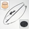 Ramila Stehleuchte 45 cm Chrom, Schwarz, 1-flammig