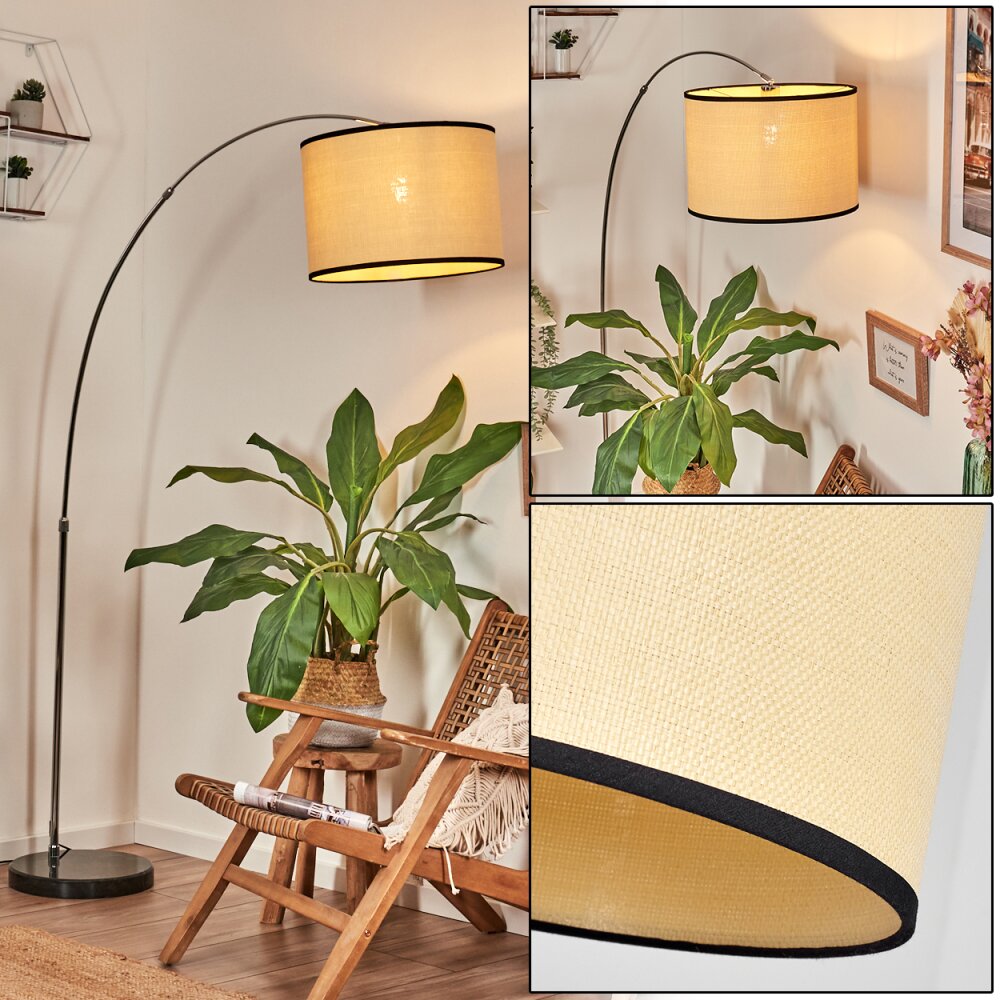 Chellas Stehleuchte 40 cm Chrom, Schwarz, 1-flammig main product photo