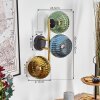 Koyoto Wandleuchte Glas 15 cm Gold, Schwarz, 3-flammig