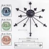 Koyoto Deckenleuchte Glas 15 cm Blau, Grün, Kupferfarben, 12-flammig