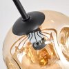 Ripoll Deckenleuchte Glas 15 cm Bernsteinfarben, Klar, Rauchfarben, 10-flammig