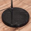 Bongal Bogenstehlampe 35 cm Chrom, Schwarz, 1-flammig, Stoff-Lampenschirm