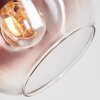 Koyoto Deckenleuchte Glas 15 cm Klar, Kupferfarben, 6-flammig