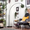Ripoll Bogenlampe Glas 25 cm Schwarz, 1-flammig