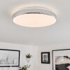 Makak Deckenleuchte LED Chrom, Weiß, 1-flammig