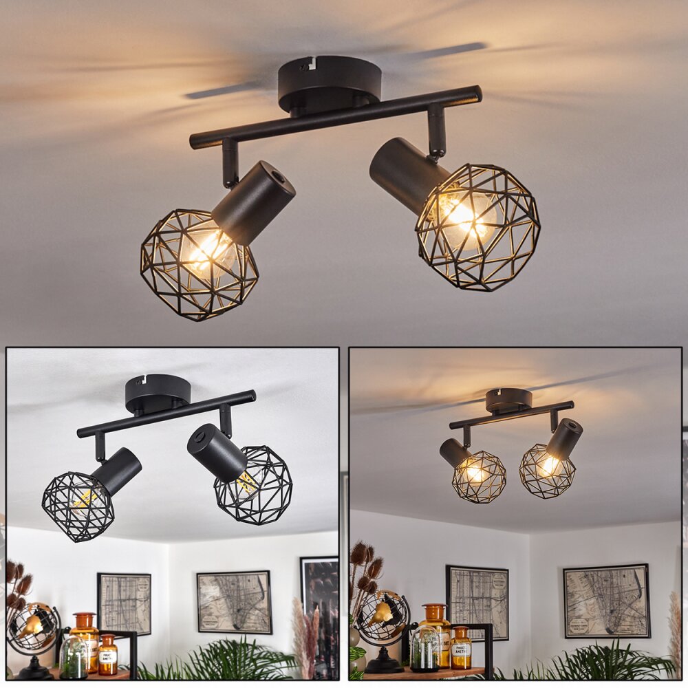 Palmira Deckenleuchte Schwarz, 2-flammig main product photo