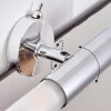 Morges Spiegelleuchte LED Dunkelbraun, Nickel-Matt, 2-flammig