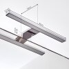Morges Spiegelleuchte LED Chrom, Weiß, 1-flammig