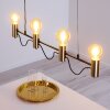 Gnarp Pendelleuchte Schwarz-Gold, 4-flammig