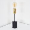 Gnarp Tischleuchte Gold, Schwarz, 1-flammig