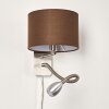 Wiby Wandleuchte LED Nickel-Matt, 2-flammig