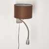 Wiby Wandleuchte LED Nickel-Matt, 2-flammig
