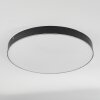 Mentque Deckenleuchte LED Schwarz, 1-flammig