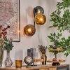 Koyoto Wandleuchte Glas 15 cm Blau, Gold, Kupferfarben, 3-flammig