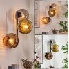 Ripoll Wandleuchte Glas 15 cm Gold, Klar, Kupferfarben, Rauchfarben, 3-flammig