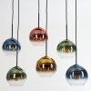 Koyoto Hängeleuchte Glas 20 cm Blau, Gold, Grün, Klar, Kupferfarben, 6-flammig