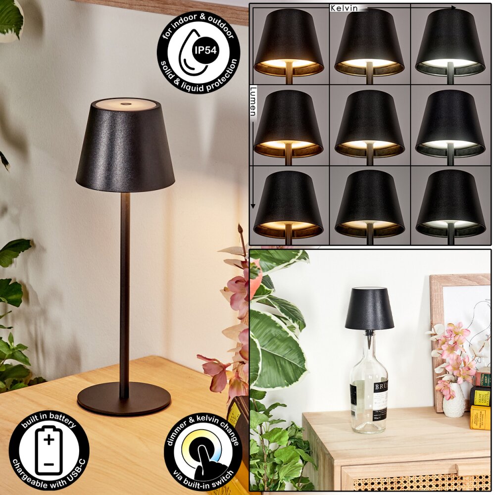 Salgadinho Tischleuchte LED Schwarz, 1-flammig main product photo