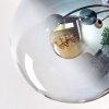 Gastor Deckenleuchte Glas 15 cm Blau, Grün, Klar, Kupferfarben, 8-flammig