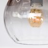 Koyoto Deckenleuchte Glas 20 cm Naturfarben, Schwarz, 3-flammig