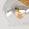 Koyoto Deckenleuchte Glas 15 cm Naturfarben, Schwarz, 3-flammig