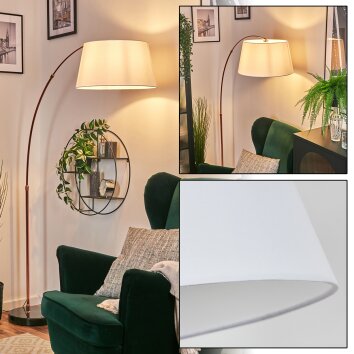 Bassagoda Stehleuchte 45 cm Kupferfarben, Schwarz, 1-flammig