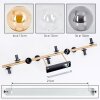 Gastor Deckenleuchte Glas 15 cm Gold, Schwarz, 10-flammig