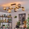 Gastor Deckenleuchte Glas 15 cm Gold, Schwarz, 10-flammig