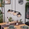 Koyoto Pendelleuchte Glas 15 cm Bernsteinfarben, Klar, Rauchfarben, 4-flammig