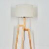Soungou Stehleuchte 38 cm Naturfarben, Schwarz, 1-flammig
