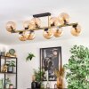 Gastor Deckenleuchte Glas 15 cm Gold, Schwarz, 10-flammig
