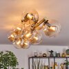 Gastor Deckenleuchte Glas 15 cm Gold, Schwarz, 10-flammig