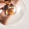 Gastor Deckenleuchte Glas 15 cm Gold, Schwarz, 10-flammig