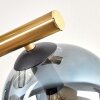Gastor Deckenleuchte Glas 15 cm Gold, Schwarz, 10-flammig