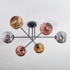 Ripoll Deckenleuchte Glas 15 cm Chrom, Gold, Kupferfarben, Rauchfarben, 6-flammig