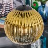 Koyoto Hängeleuchte Glas 15 cm, 20 cm, 25 cm, 30 cm Bernsteinfarben, Gold, Klar, Rauchfarben, 4-flammig