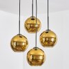 Koyoto Hängeleuchte Glas 20 cm Gold, 4-flammig