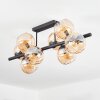 Koyoto Deckenleuchte Glas 15 cm Bernsteinfarben, 8-flammig