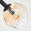 Koyoto Deckenleuchte Glas 15 cm Bernsteinfarben, Klar, Rauchfarben, 8-flammig