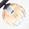Koyoto Deckenleuchte Glas 15 cm Bernsteinfarben, Klar, Rauchfarben, 8-flammig
