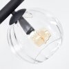 Koyoto Deckenleuchte Glas 15 cm Bernsteinfarben, Klar, Rauchfarben, 8-flammig