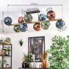 Ripoll Deckenleuchte Glas 15 cm Gold, Schwarz, 10-flammig
