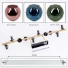 Ripoll Deckenleuchte Glas 15 cm Gold, Schwarz, 10-flammig