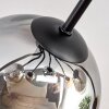 Koyoto Deckenleuchte Glas 15 cm Bernsteinfarben, Klar, Rauchfarben, 8-flammig