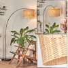 Cavaca Bogenlampe 35 cm Nickel-Matt, Schwarz, 1-flammig
